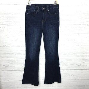 Lucky Brand Women's Stevie Flare Leg Jeans High Rise Dark Wash Stretch size 8